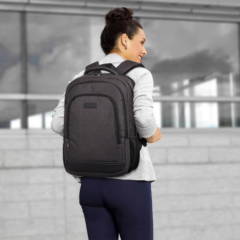 CLUCI Laptop School Backpack Water Resistant for Travel Work Fits 15.6" Laptop Business Computer with USB Charging Port