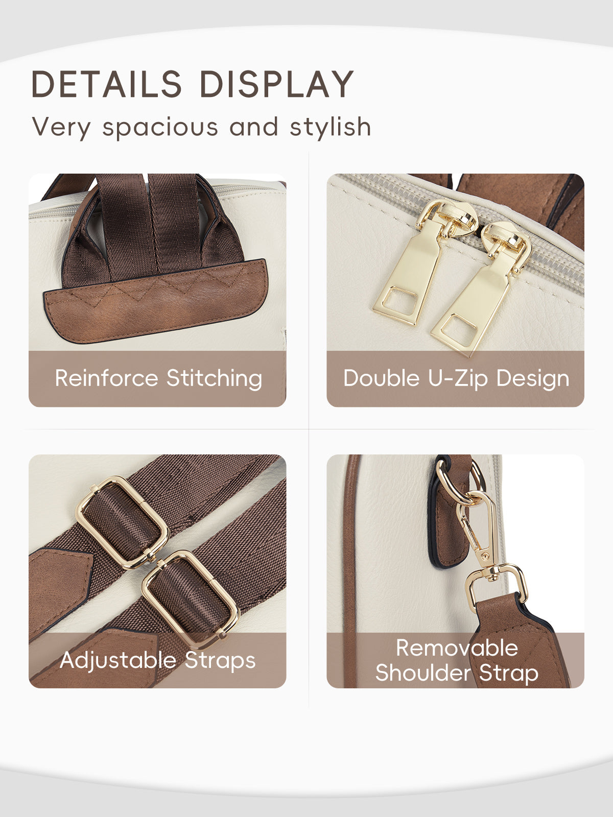 Large Capacity Fashion Designer Womens Backpack Purse