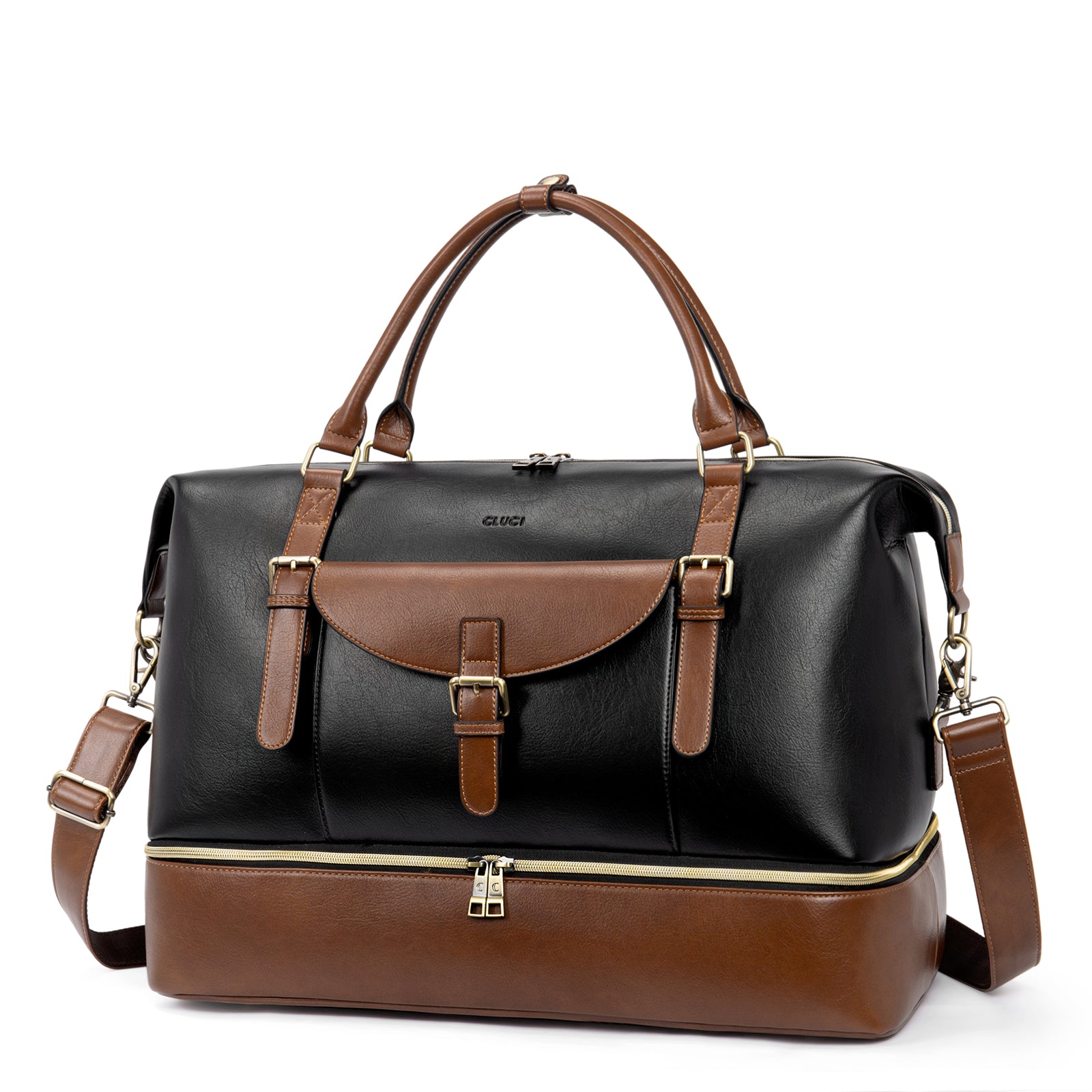 CLUCI Weekender Bag for Women Travel Leather Duffel Bag Carry on Overnight Bag