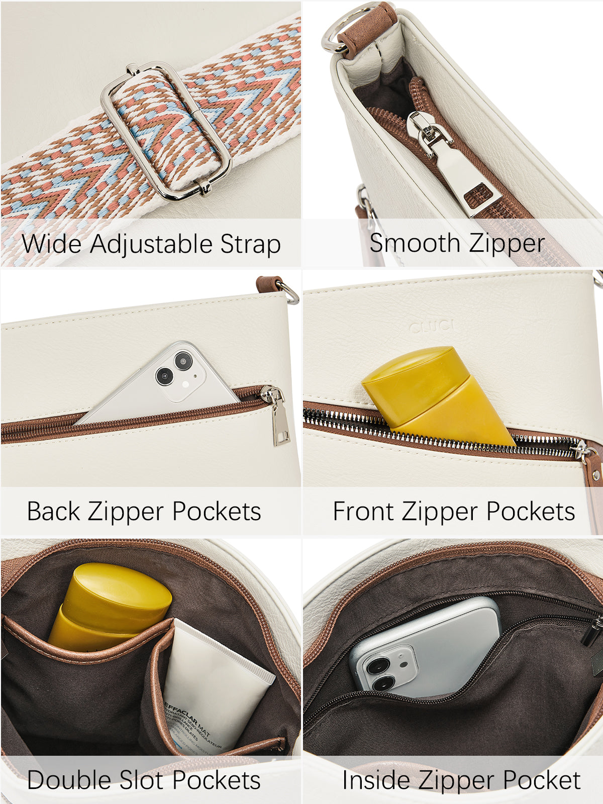 CLUCI Crossbody Bags for Women Trendy Crossbody Handbags with Adjustable Staps Small Cross Body Bag Purses for Women