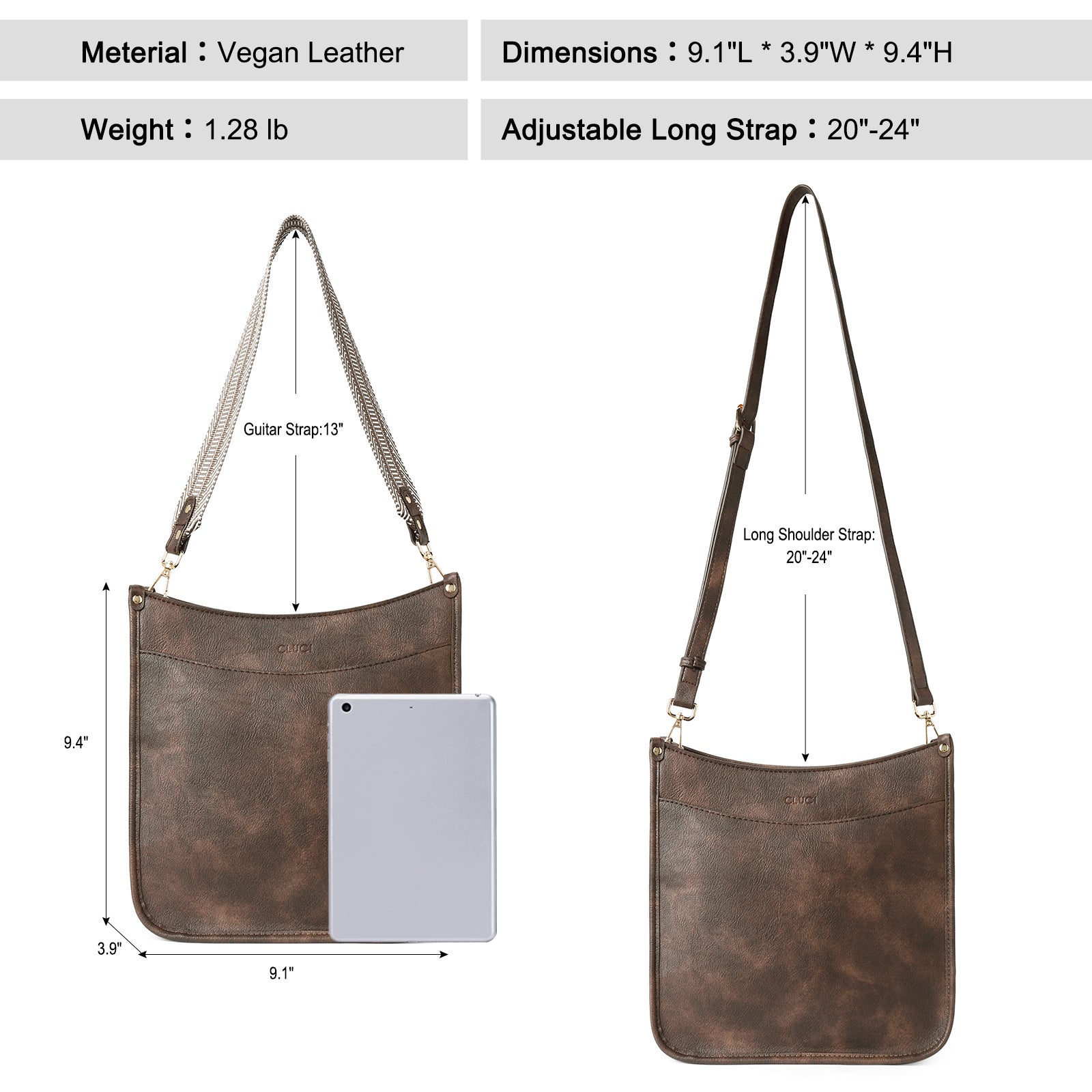 Trendy Medium Crossbody Bags with Two Straps