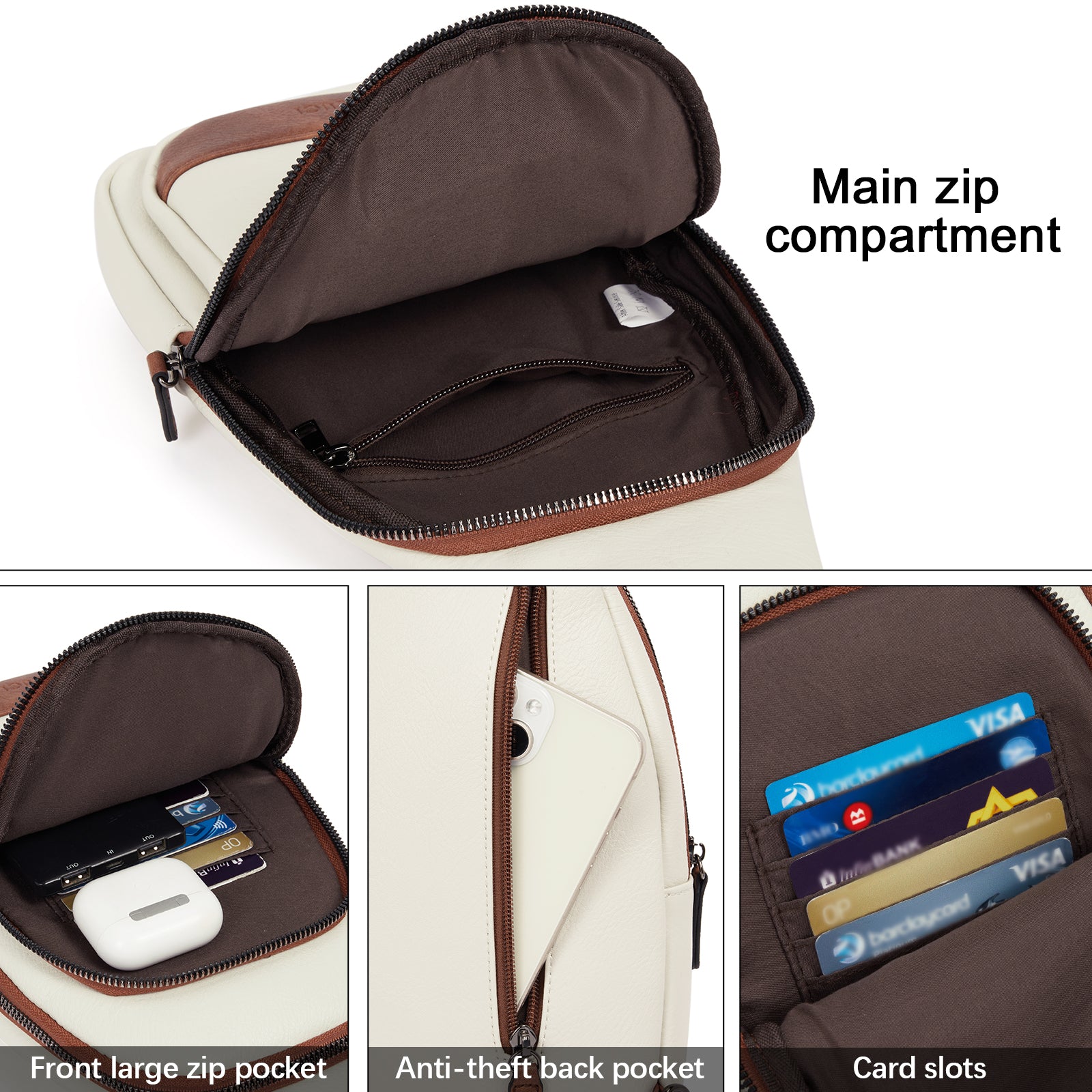 CLUCI Sling Bag for Women Crossbody Leather