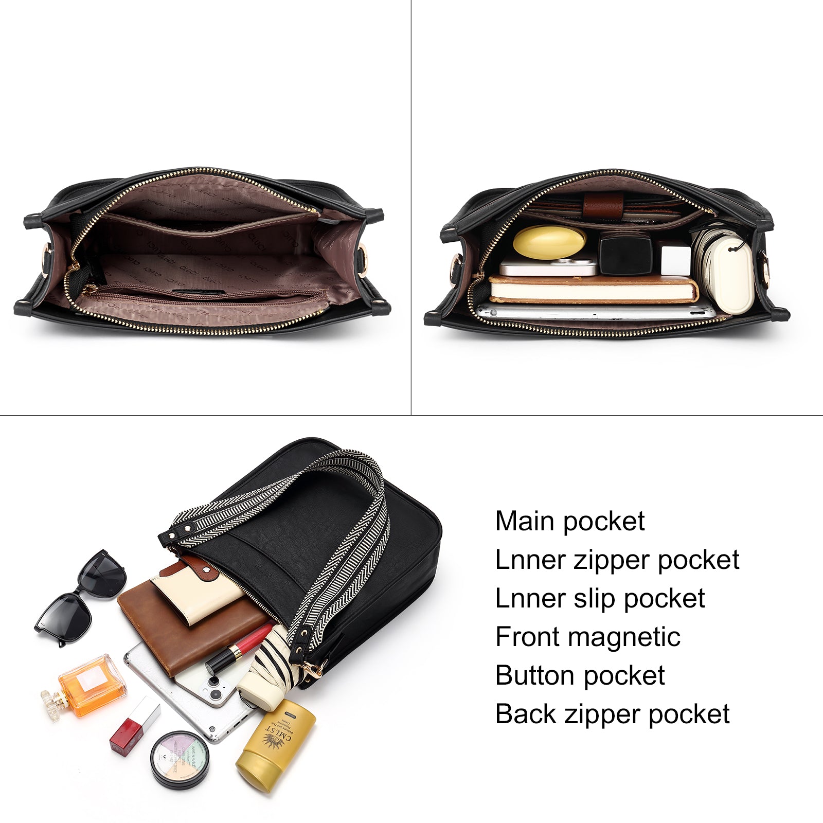 Trendy Medium Crossbody Bags with Two Straps