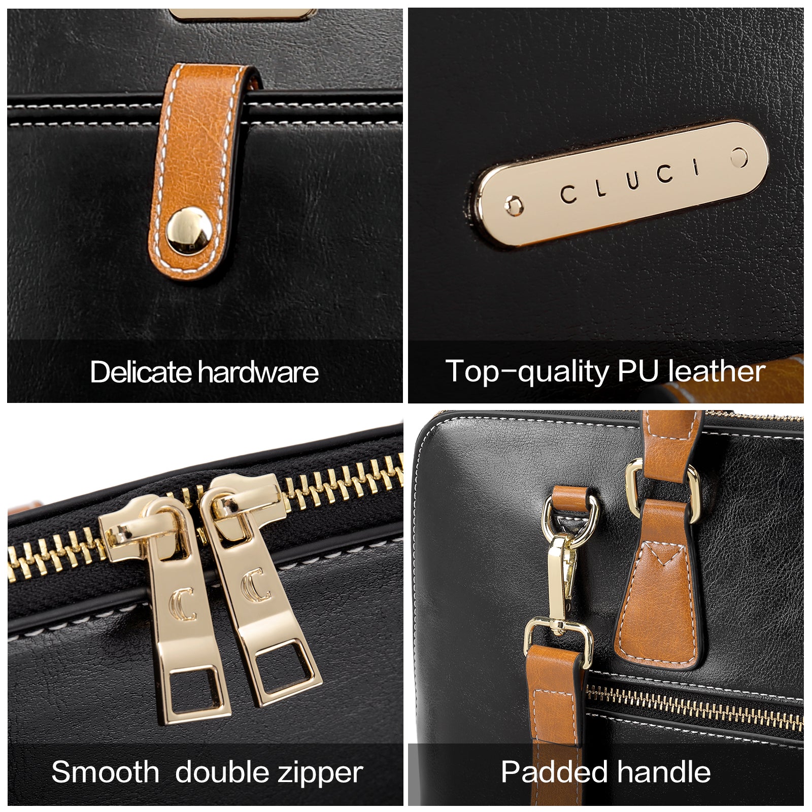 Claire Premium Leather Messenger Briefcase For School And Work