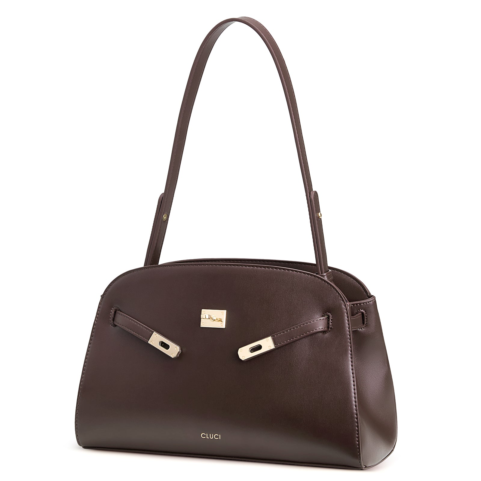Water Repellent Shoulder Handbags with 2 Adjustable Straps Leather Crossbody Bag