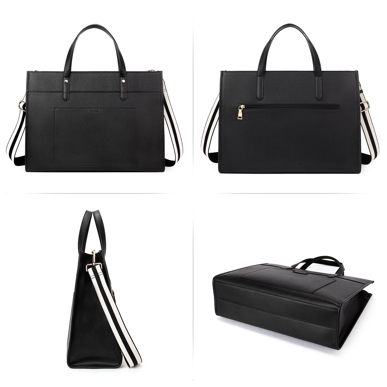 CLUCI Laptop Tote Bag for women 15.6 inch Computer Briefcase Leather Work Bag