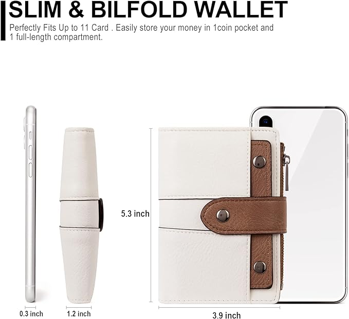 Cathy Women's Small Wallet With Coin Pocket For Daily Use