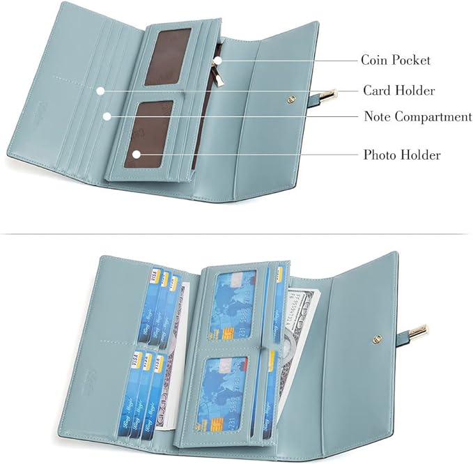 Mile Lightweight Designer Tri-Fold Wallet For Iphone For Women