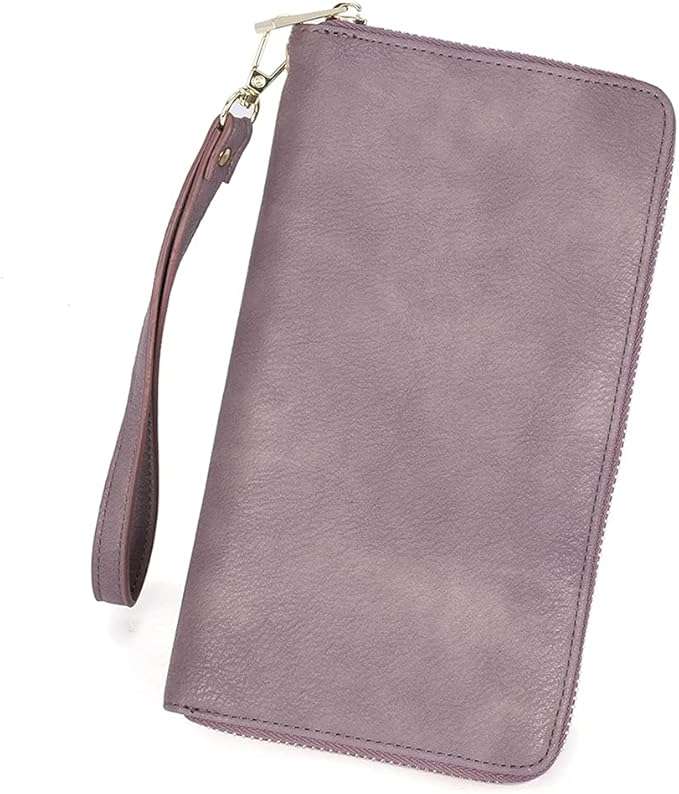 CLUCI Women Wallet Leather RFID Blocking With Wristlet