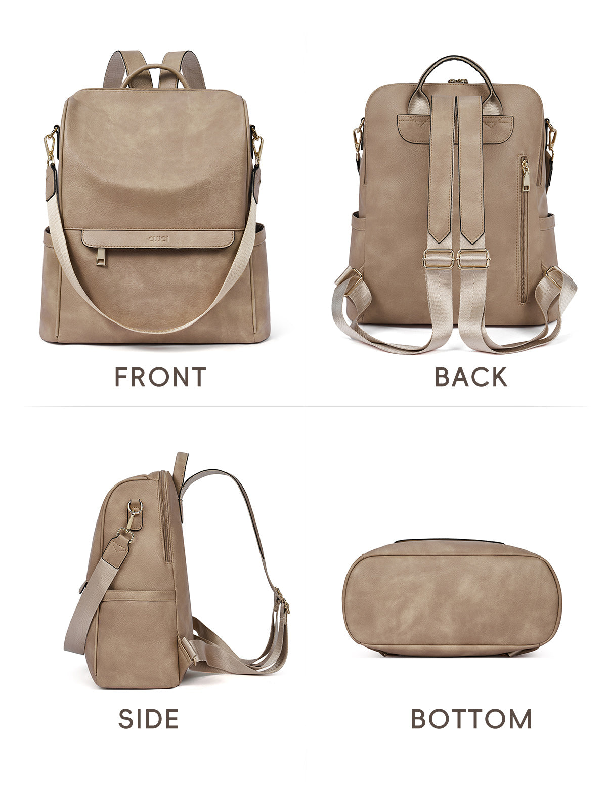 Large Capacity Fashion Designer Womens Backpack Purse