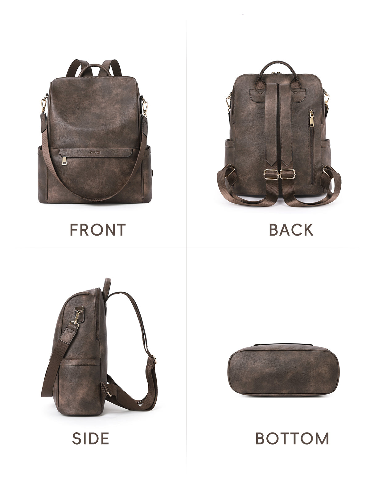 Large Capacity Fashion Designer Womens Backpack Purse