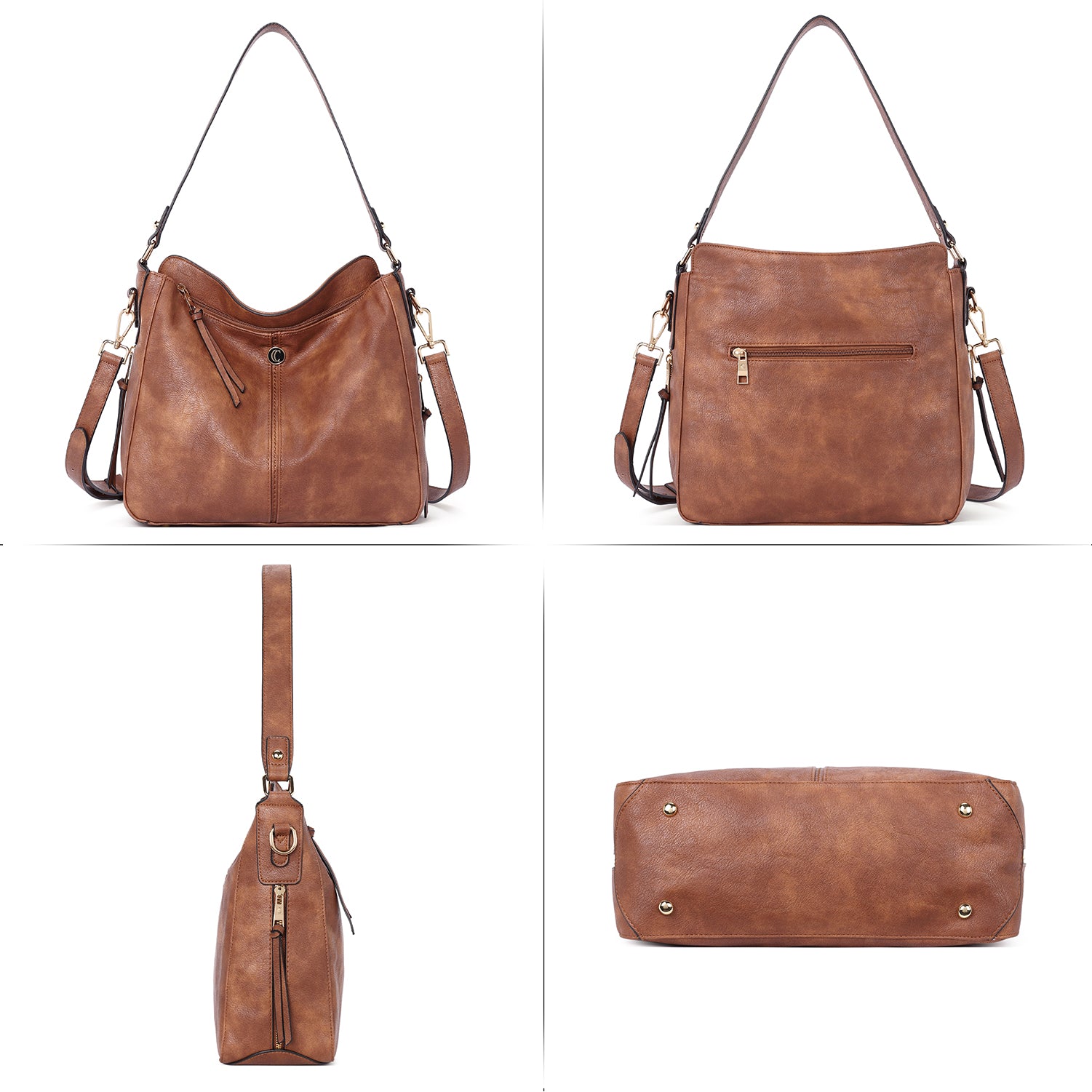 CLUCI Purses and Handbags for Women Leather Hobo Tote Fashion Ladies Crossbody Large Bucket Shoulder Bag