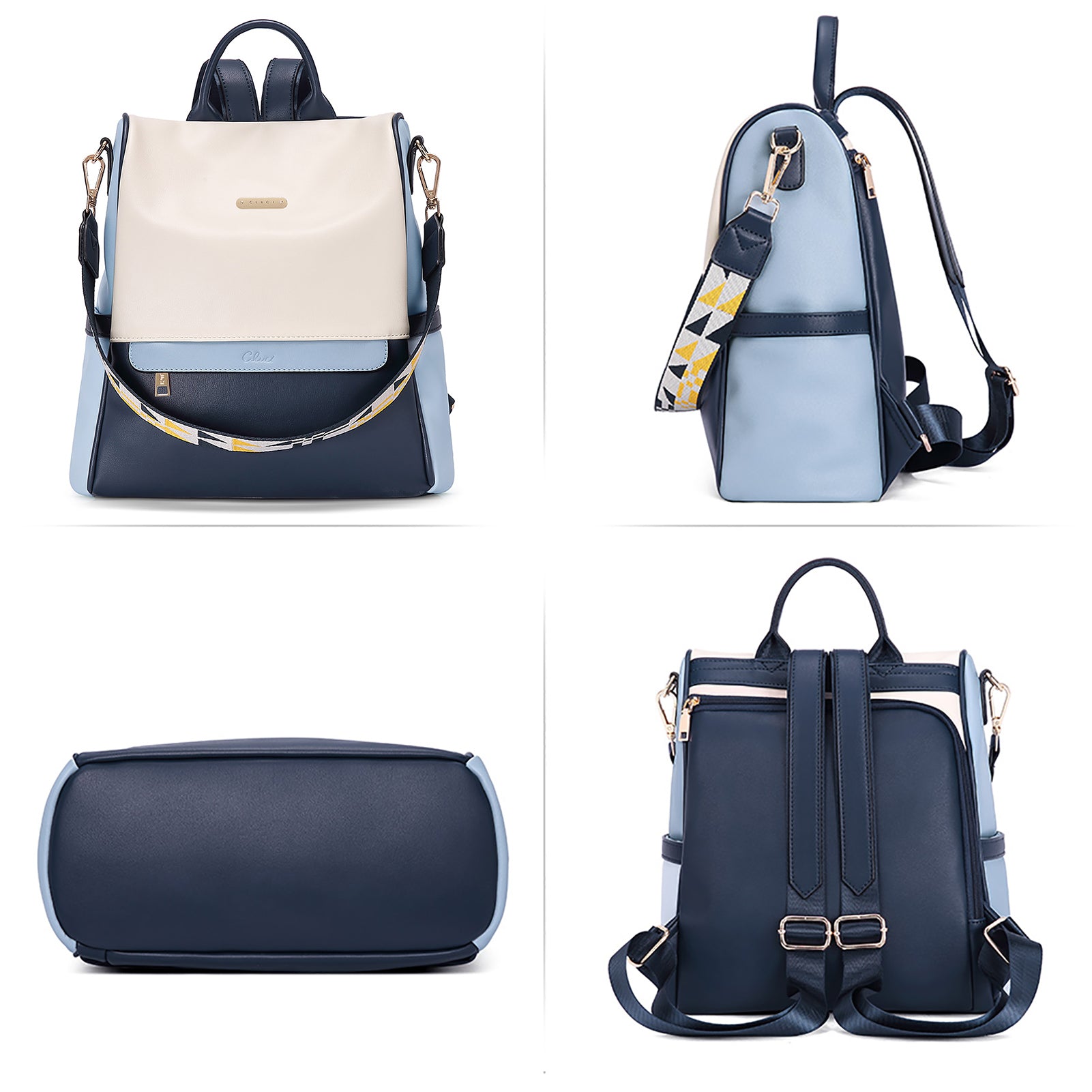 CLUCI Womens Backpack Purse Fashion Designer Travel Bag