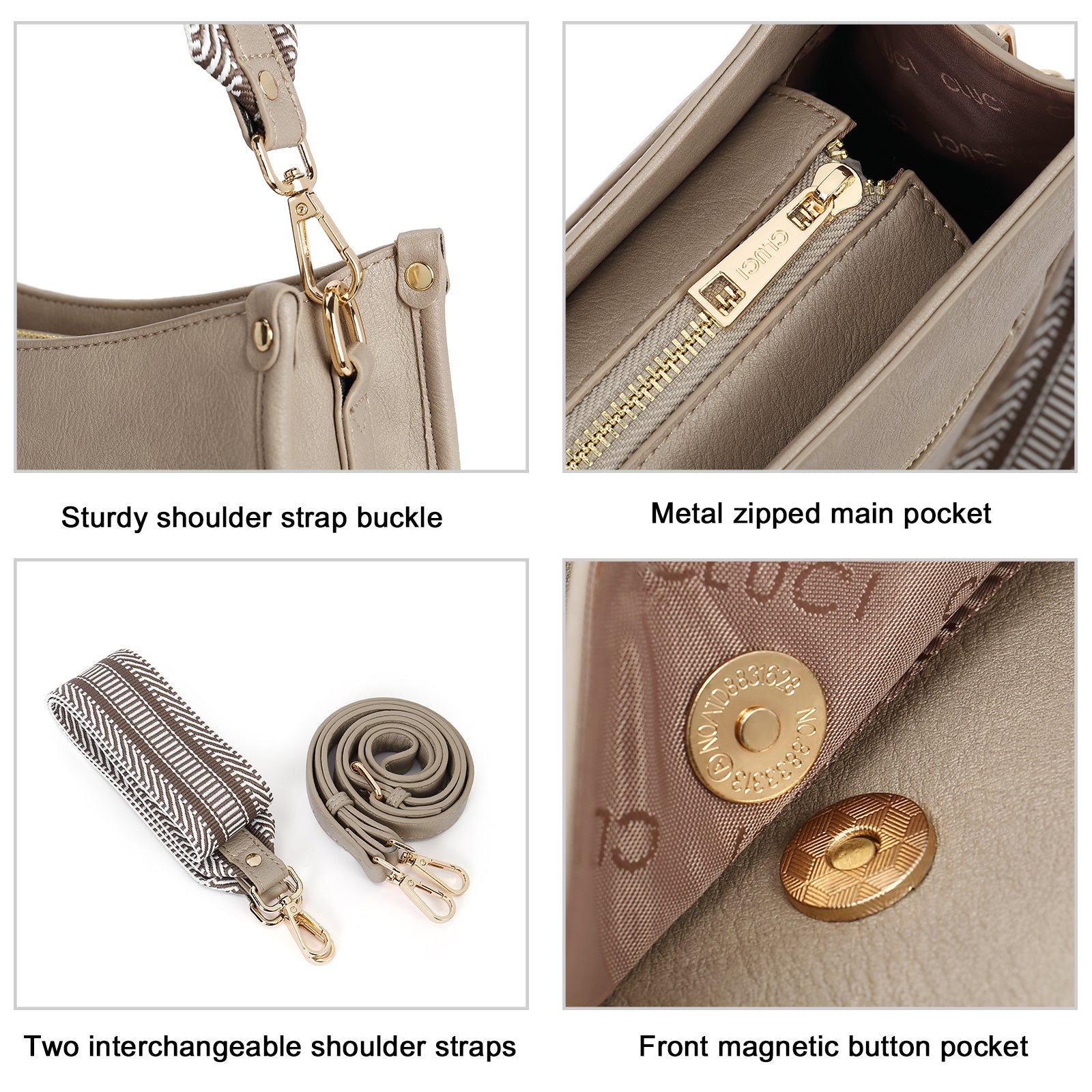 Trendy Medium Crossbody Bags with Two Straps