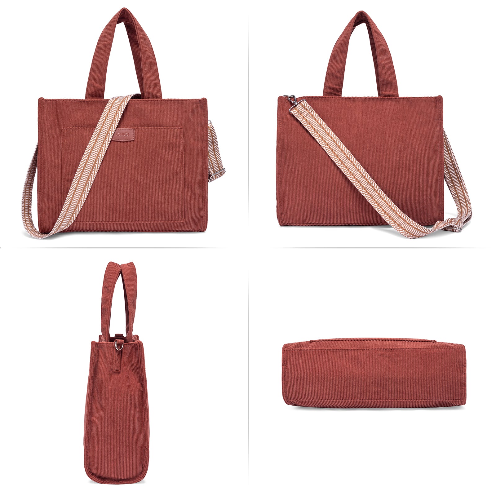 Wide Purse Strap Crossbody Purses Adjustable Replacement Shoulder Handbag Strap—Brown