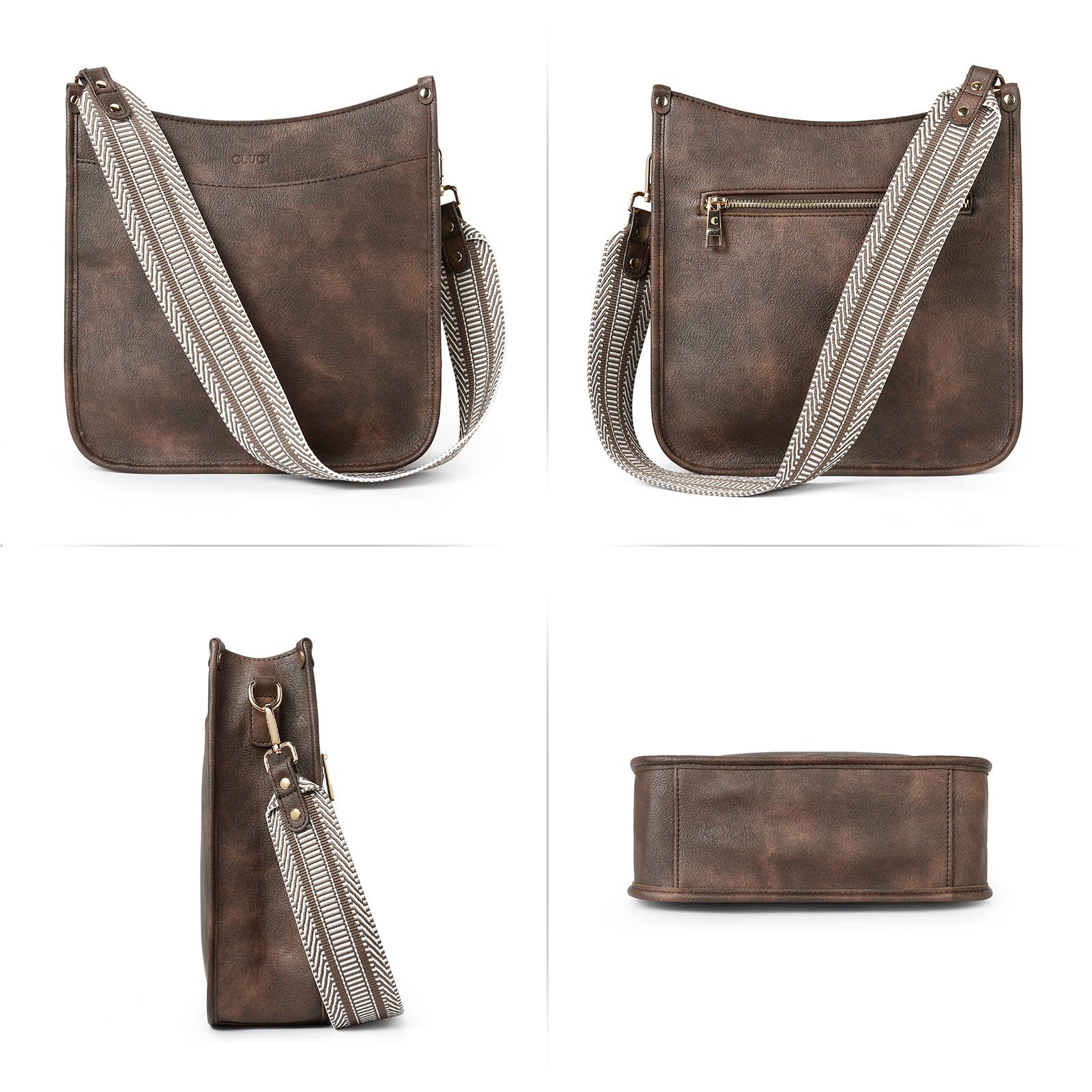 Trendy Medium Crossbody Bags with Two Straps