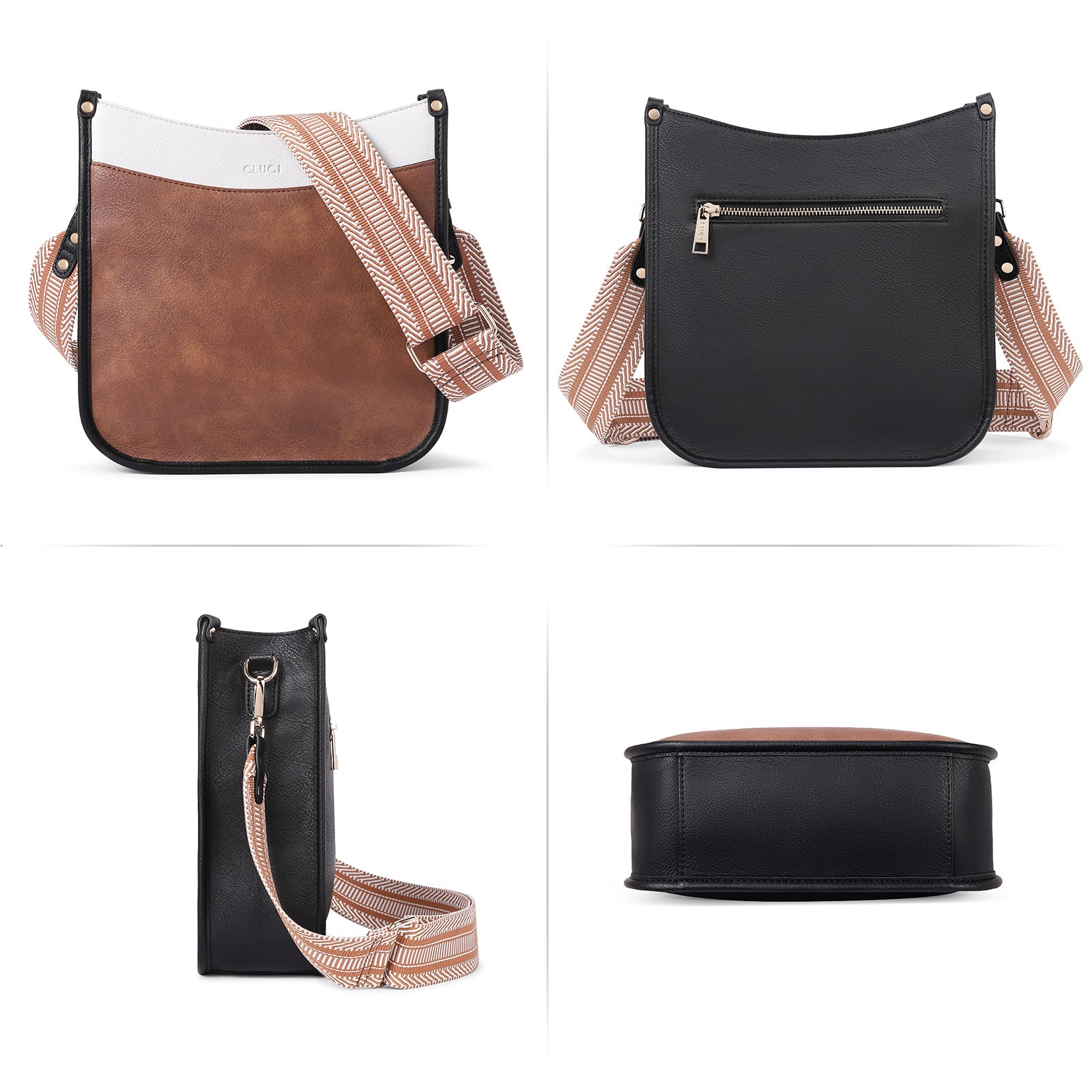 Trendy Medium Crossbody Bags with Two Straps