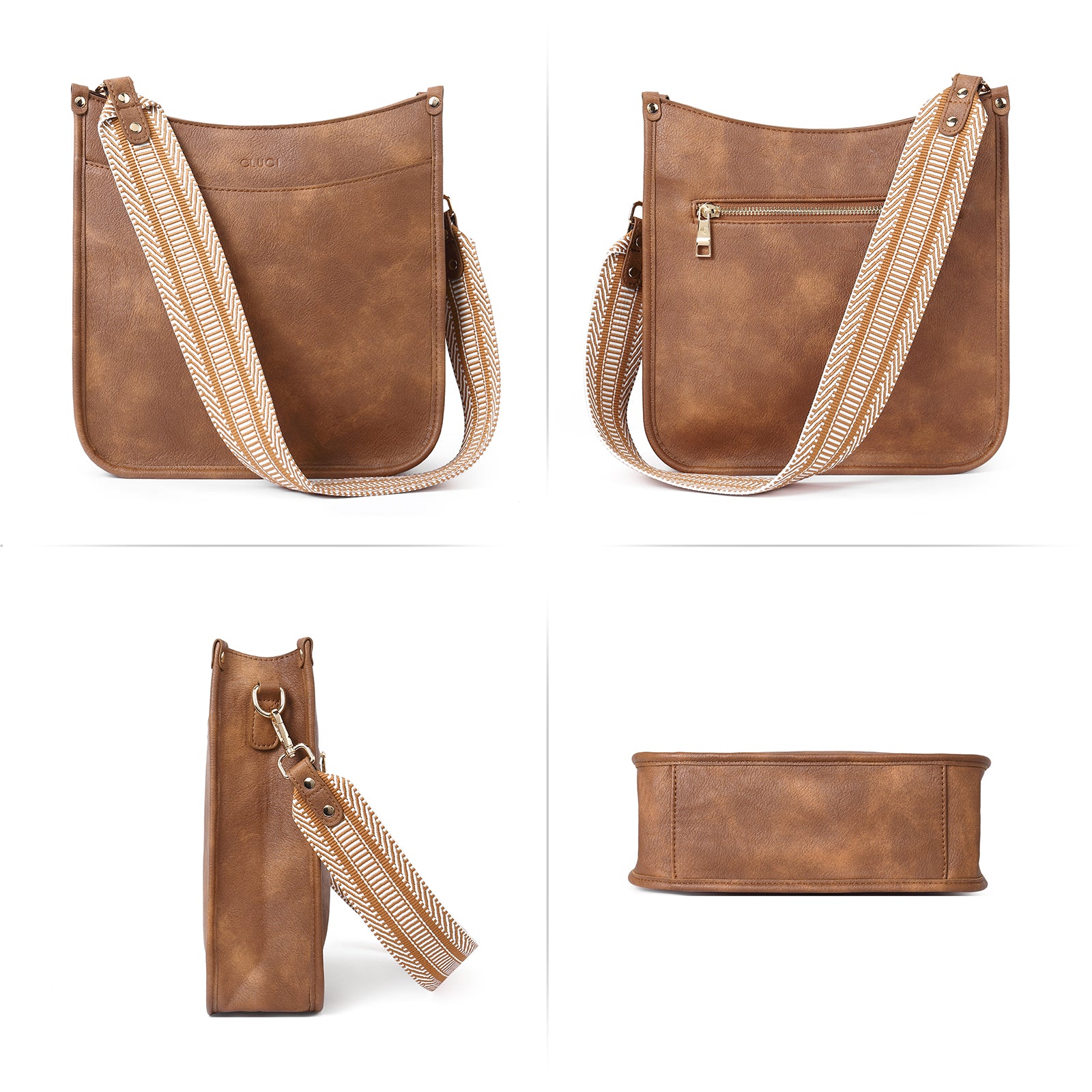 Trendy Medium Crossbody Bags with Two Straps