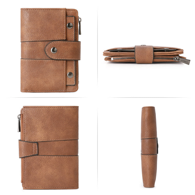 Cathy Women's Small Wallet With Coin Pocket For Daily Use