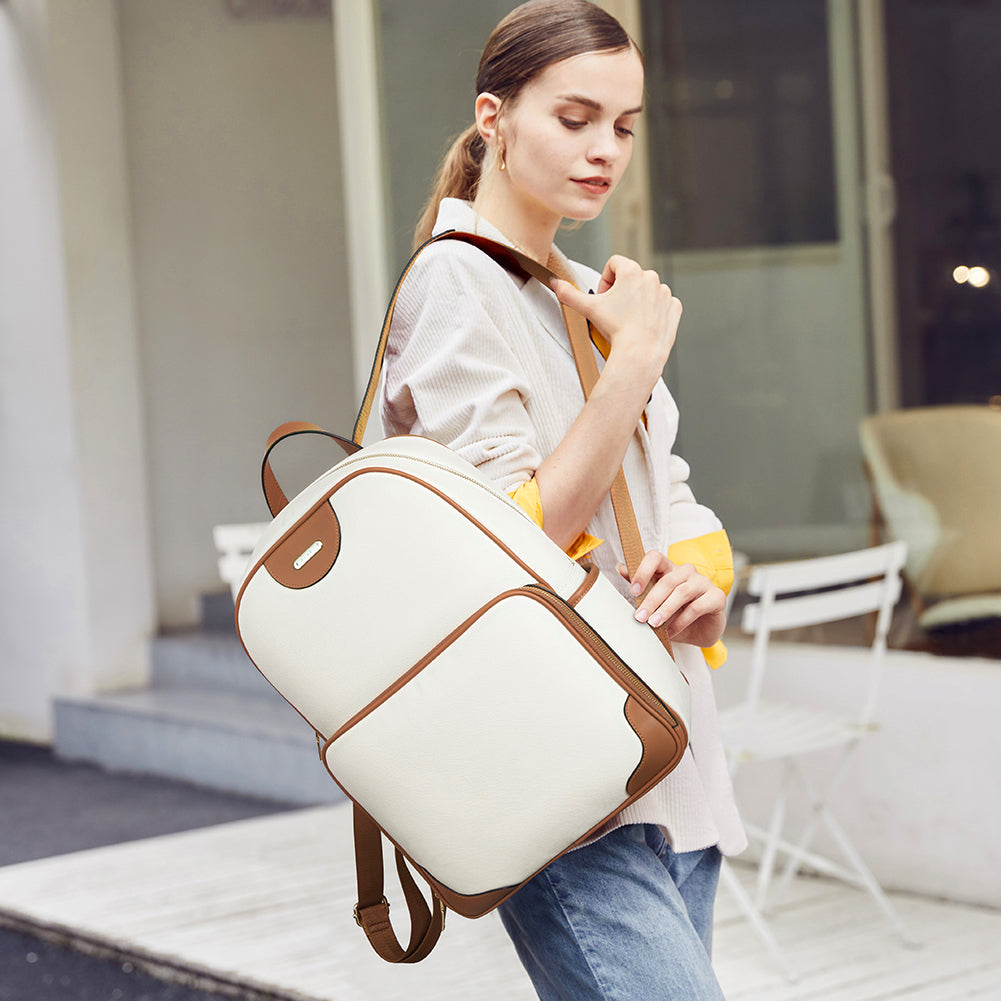 Koch Vegan Womens Designer Laptop Backpack With Luggage Strap