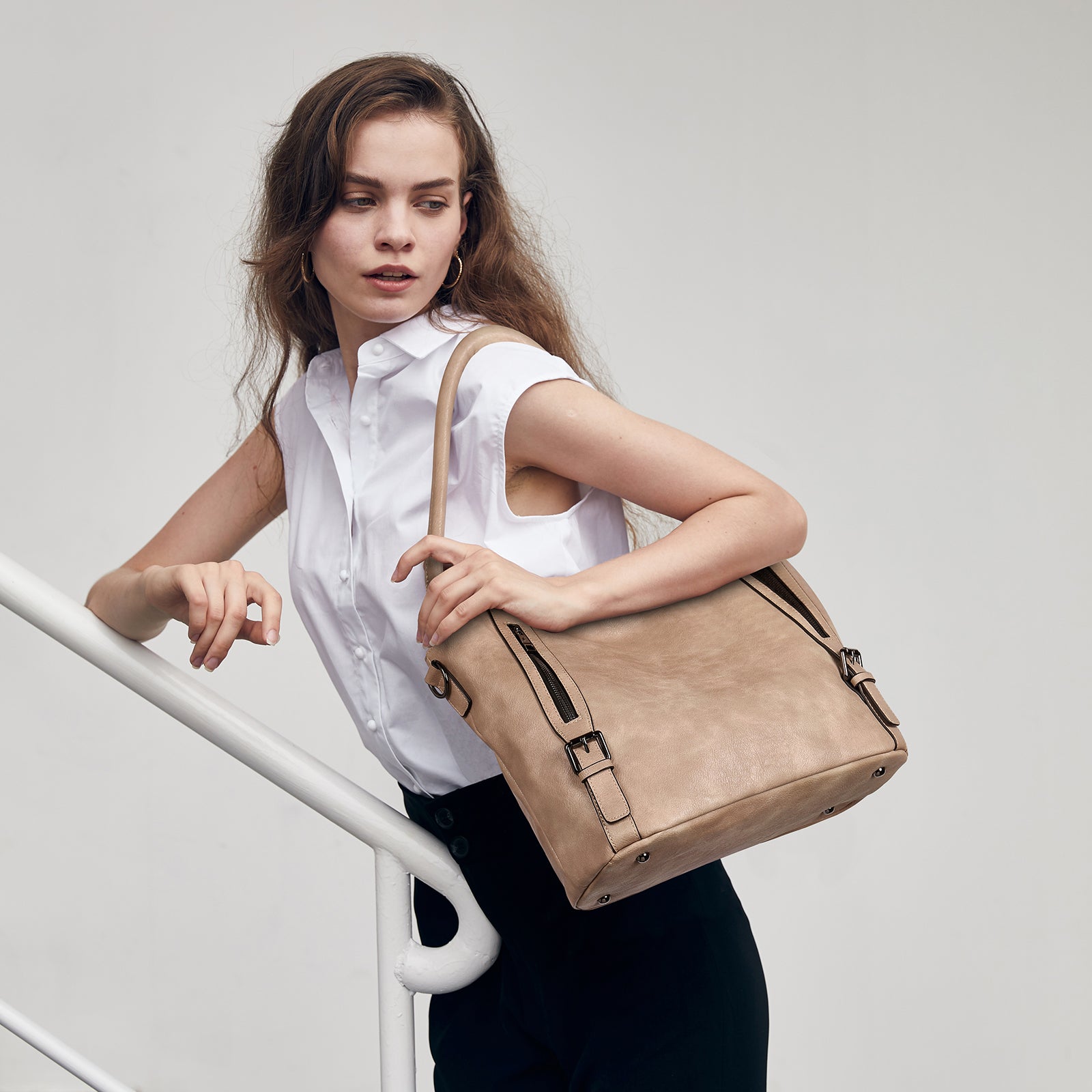 CLUCI Hobo Bags Large Tote with Adjustable Shoulder Strap