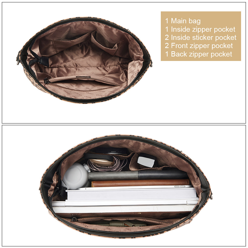 CLUCI Handbags for Women Leather Designer Hobo Tote Vintage Purses Ladies Crossbody Shoulder Bag