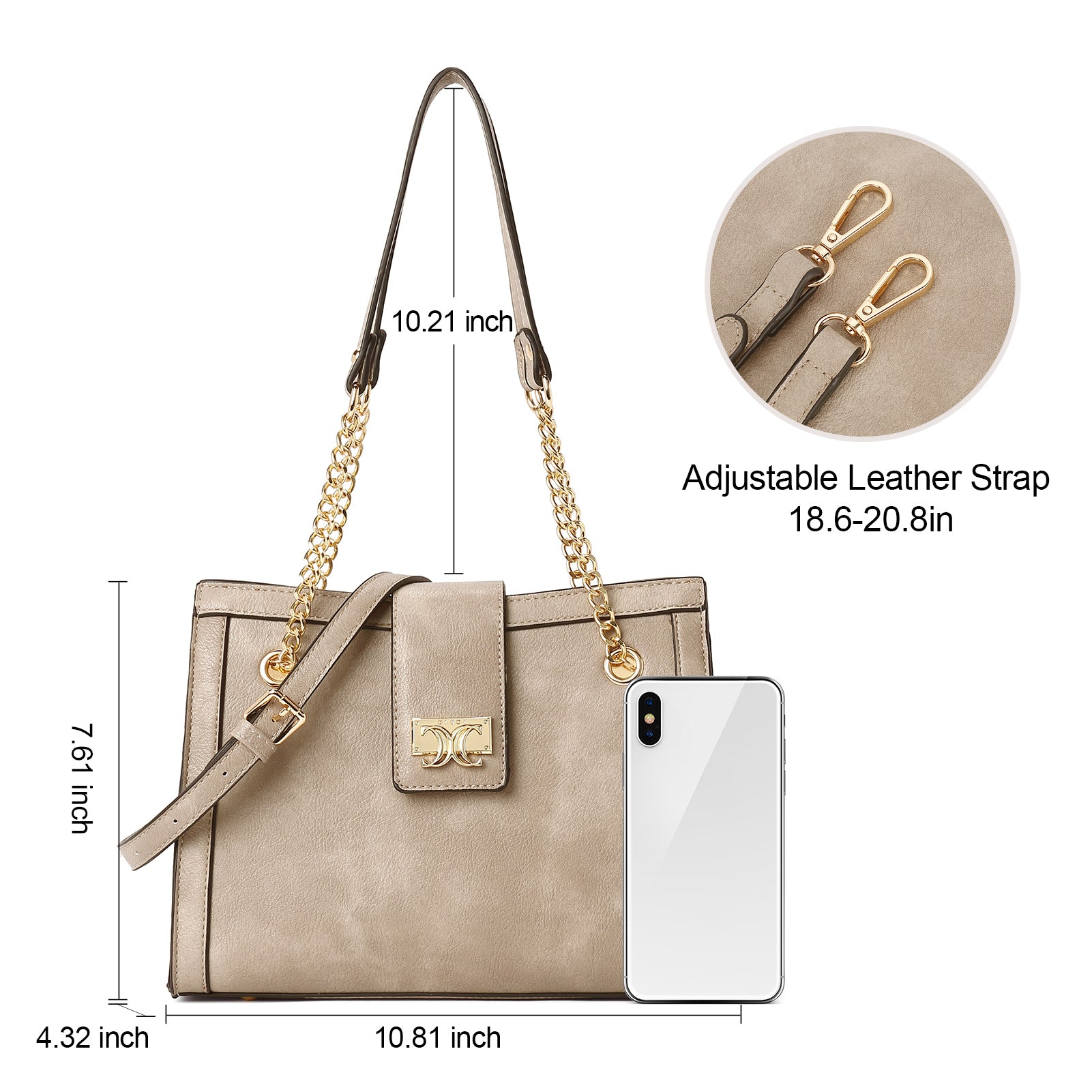 CLUCI Satchel Purses and Handbags for Women Leather Totes Designer Ladies Crossbody Shoulder Bag