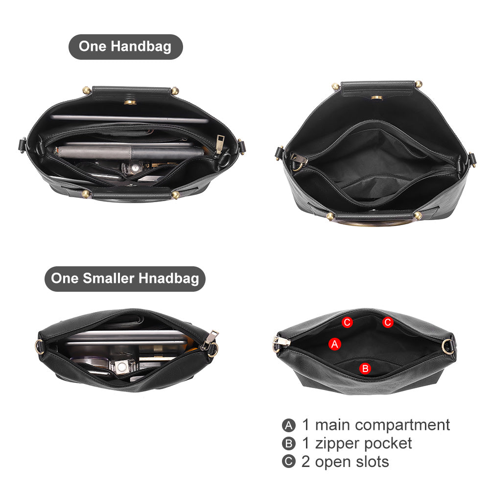 CLUCI Women's Satchel Handbags Leather Tote Bags Top Handle Fashion Shoulder Purse