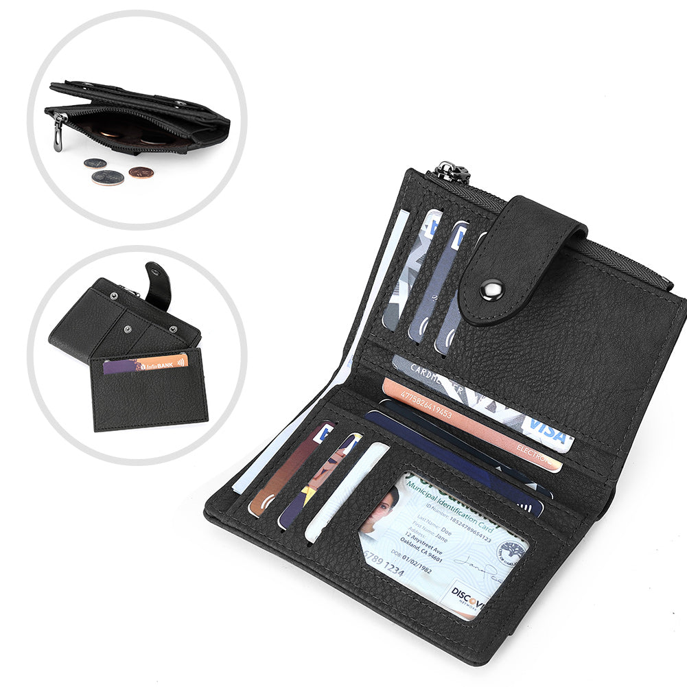 Cathy Women's Small Wallet With Coin Pocket For Daily Use