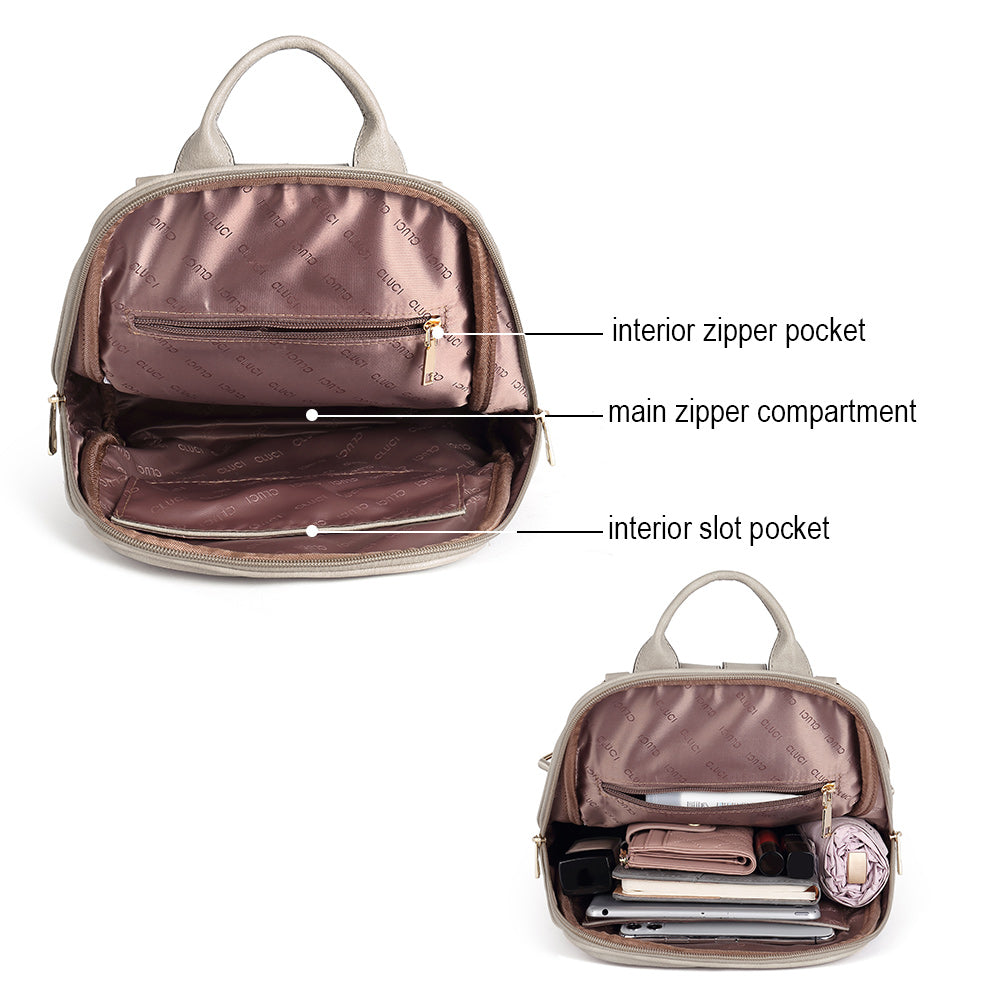 Garbutt Faux Leather Backpack Purse Designed For Travel For Women