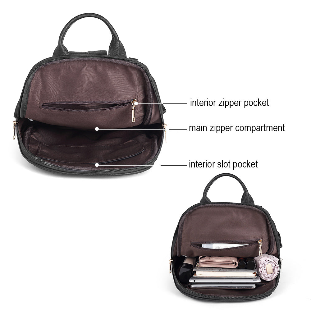 Garbutt Faux Leather Backpack Purse Designed For Travel For Women