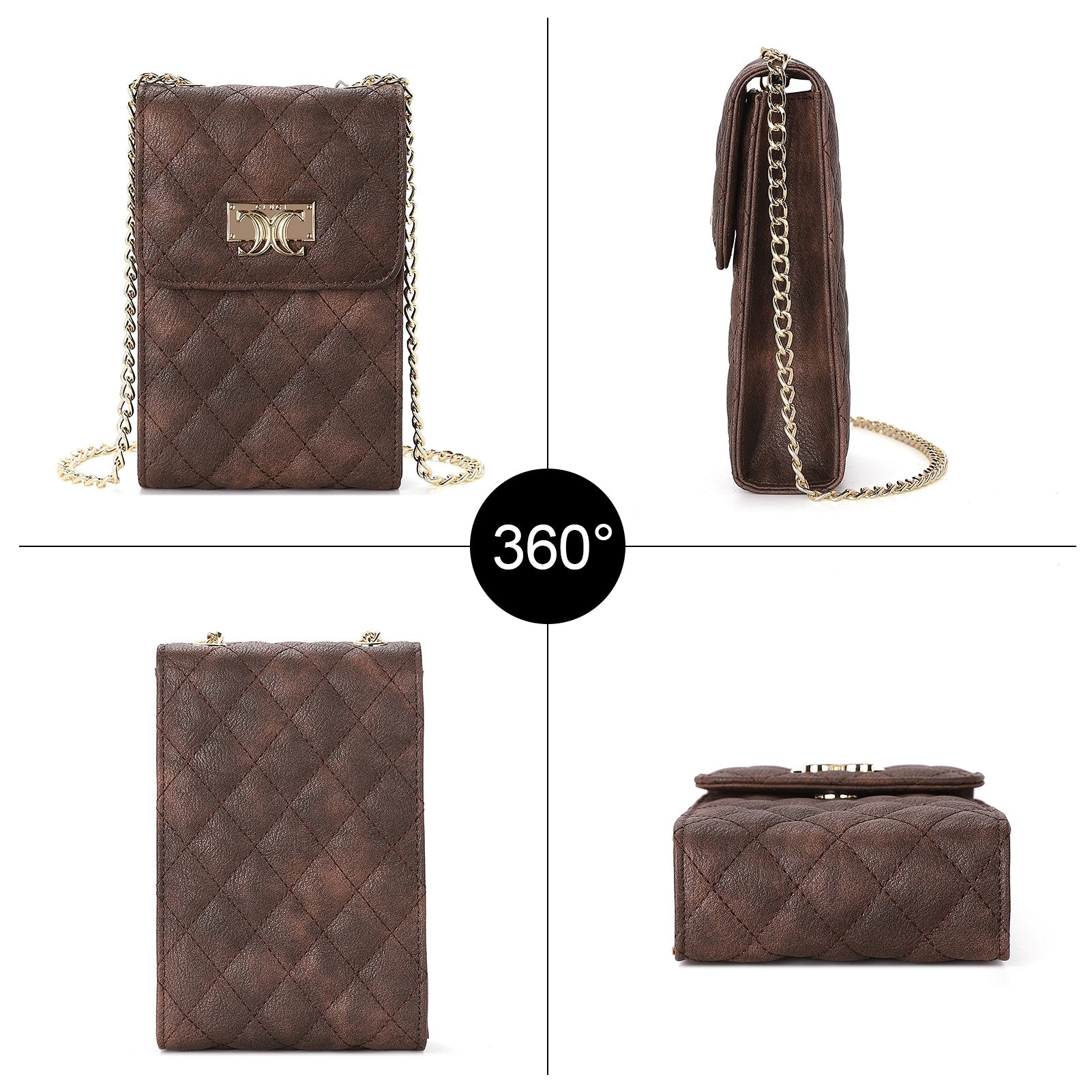 CLUCI Crossbody Cellphone Purse for Women Trendy Phone Wallet Flap Case Small Bags Satchels Wallet with Adjustable Straps