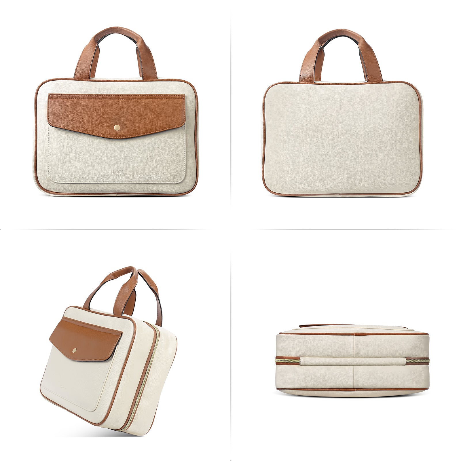 CLUCI Toiletry Bag Hanging Travel Organizer with Transparent Cosmetic Bag and Makeup Pouch For Full Sized Toiletries