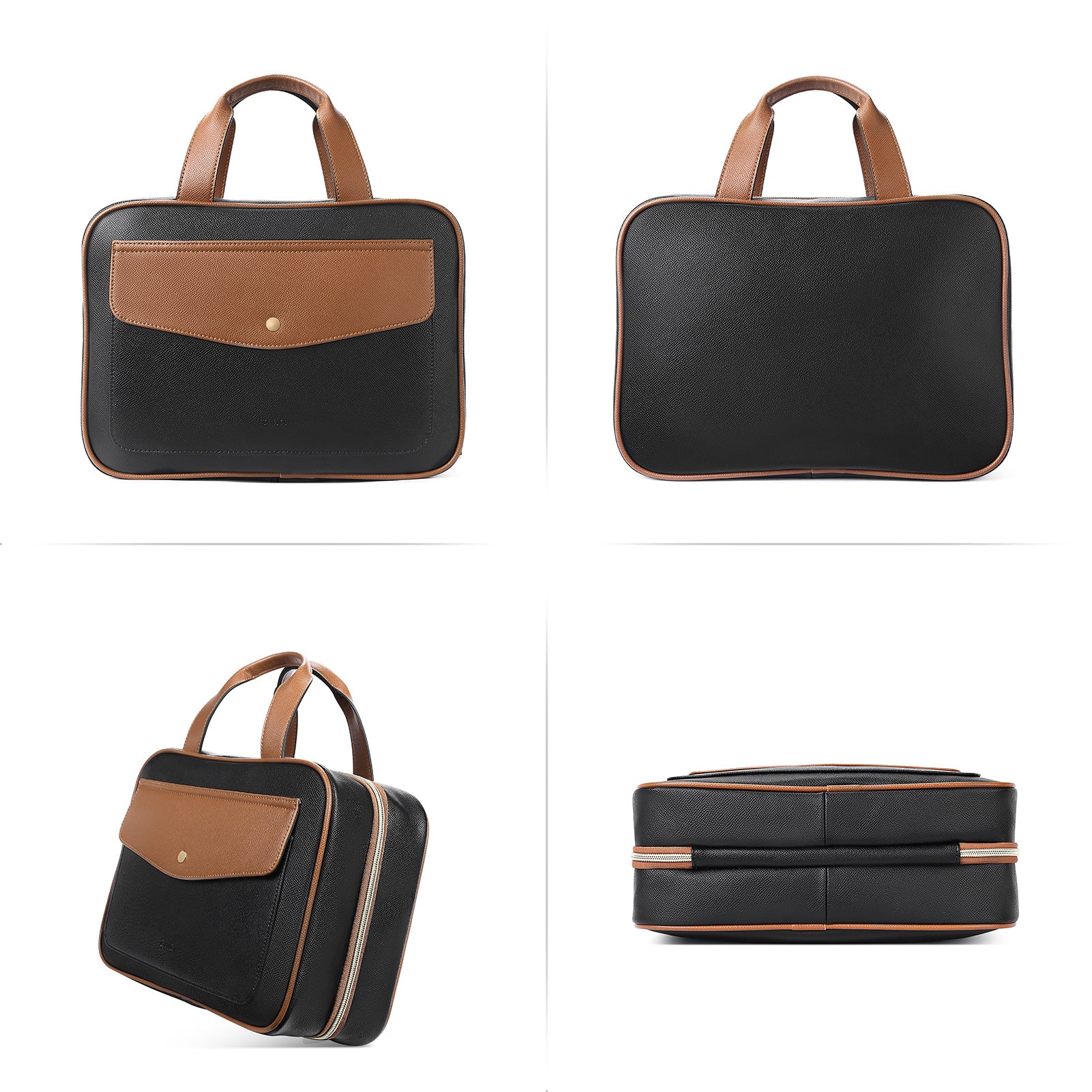 CLUCI Toiletry Bag Hanging Travel Organizer with Transparent Cosmetic Bag and Makeup Pouch For Full Sized Toiletries