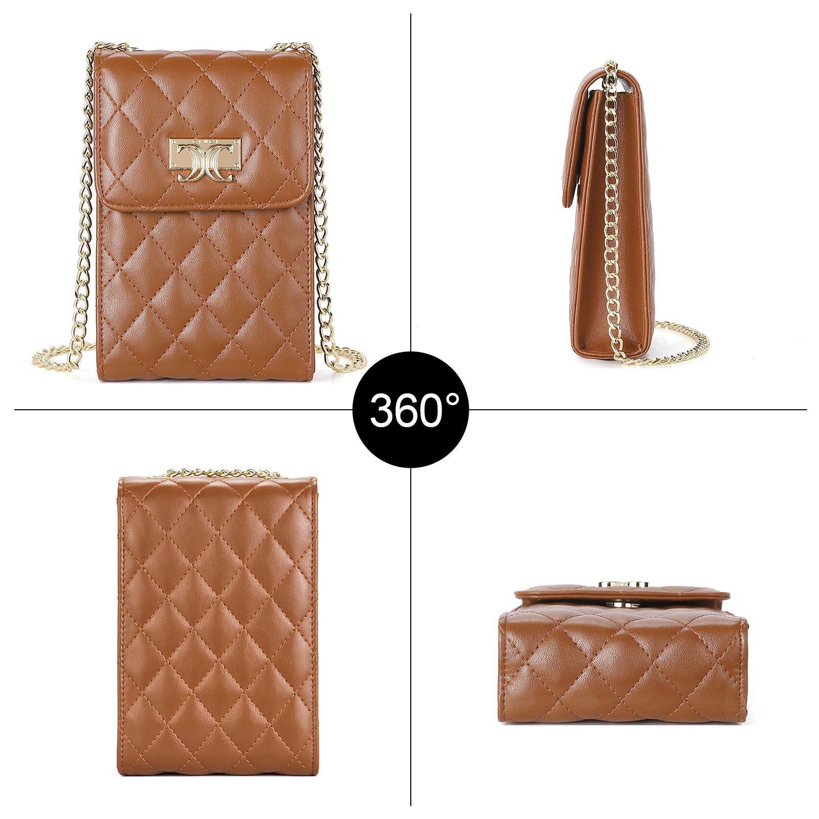 CLUCI Crossbody Cellphone Purse for Women Trendy Phone Wallet Flap Case Small Bags Satchels Wallet with Adjustable Straps