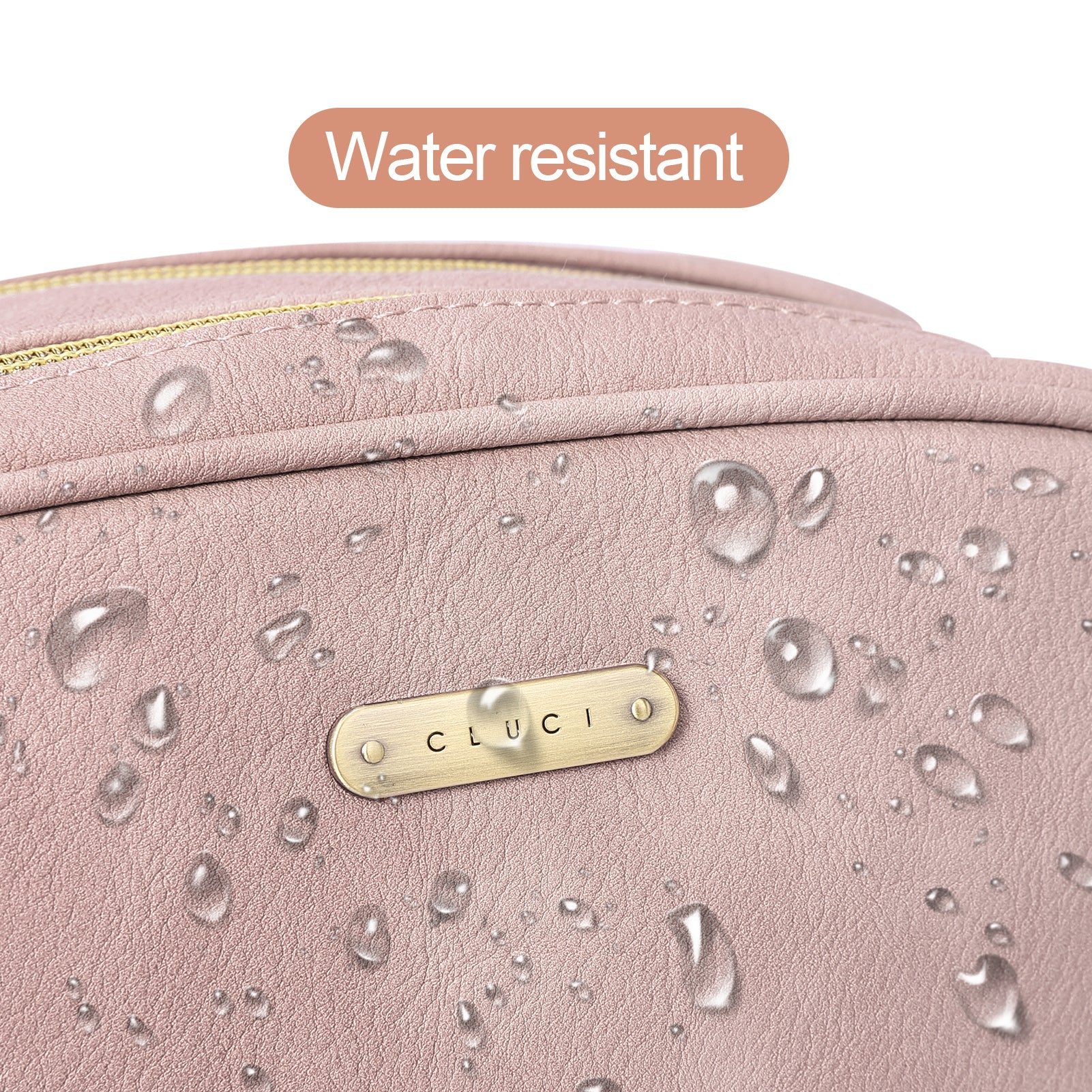 CLUCI Small Travel Essentials Makeup Bag Toiletry Bag For Women Cosmetic Bag for Full Sized Toiletries College Dorm Room Essentials For Girls