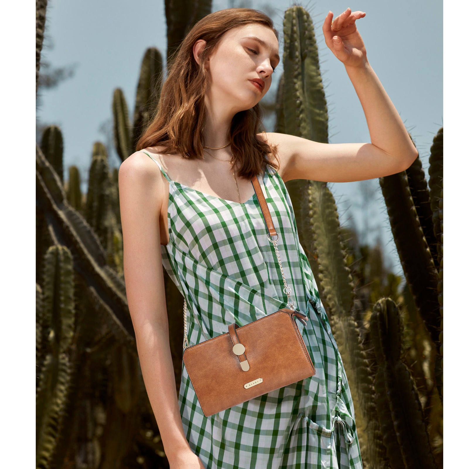 CLUCI Small Clutch Purse Crossbody Handbags for Women Shoulder bags with Flap Card Holder Wallet Ladies