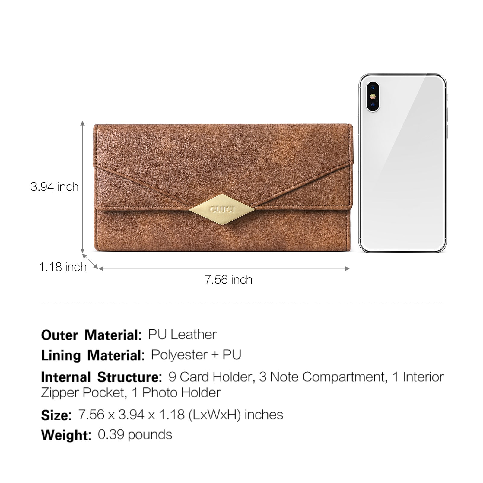 Mile Large Stylish Wallet For Women With Multiple Card Slots