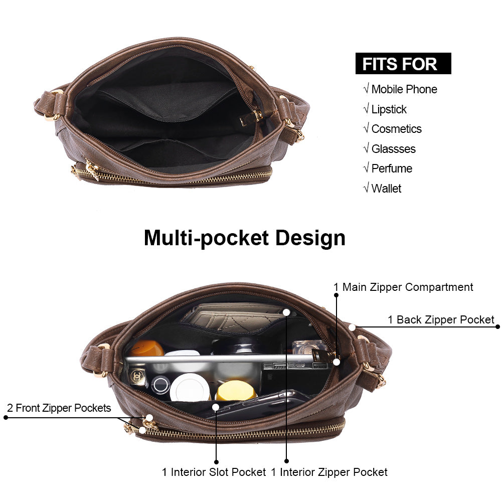 Amos Vintage Patchwork Crossbody Bag