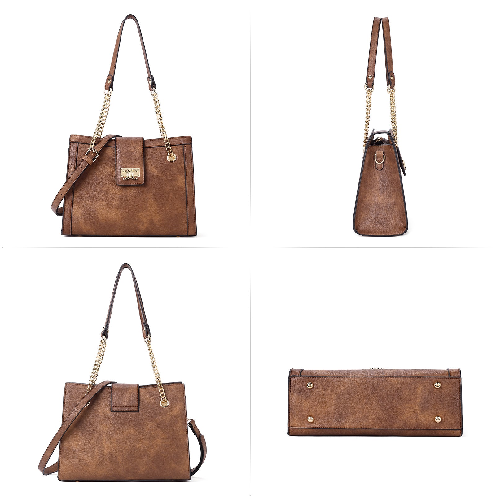 CLUCI Satchel Purses and Handbags for Women Leather Totes Designer Ladies Crossbody Shoulder Bag