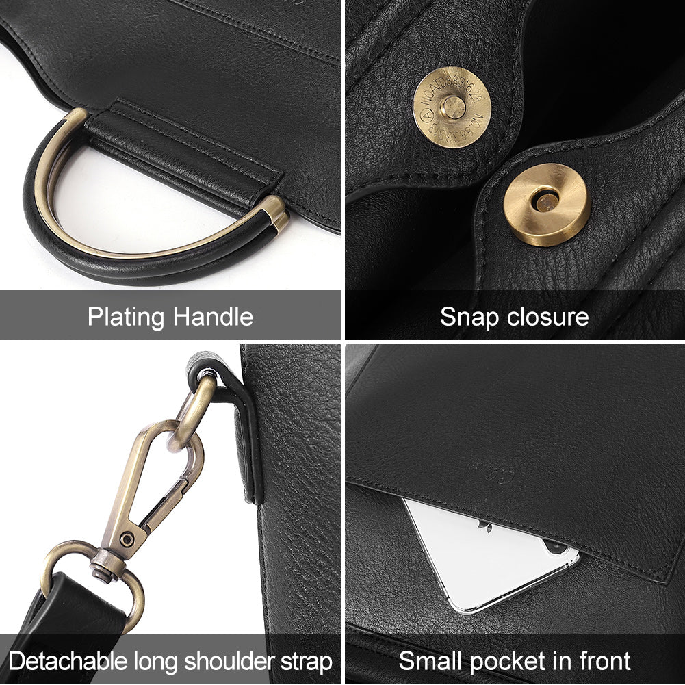 CLUCI Women's Satchel Handbags Leather Tote Bags Top Handle Fashion Shoulder Purse