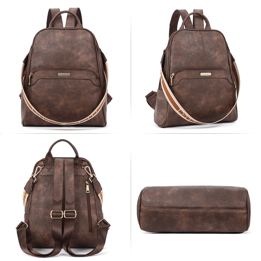 Garbutt Faux Leather Backpack Purse Designed For Travel For Women