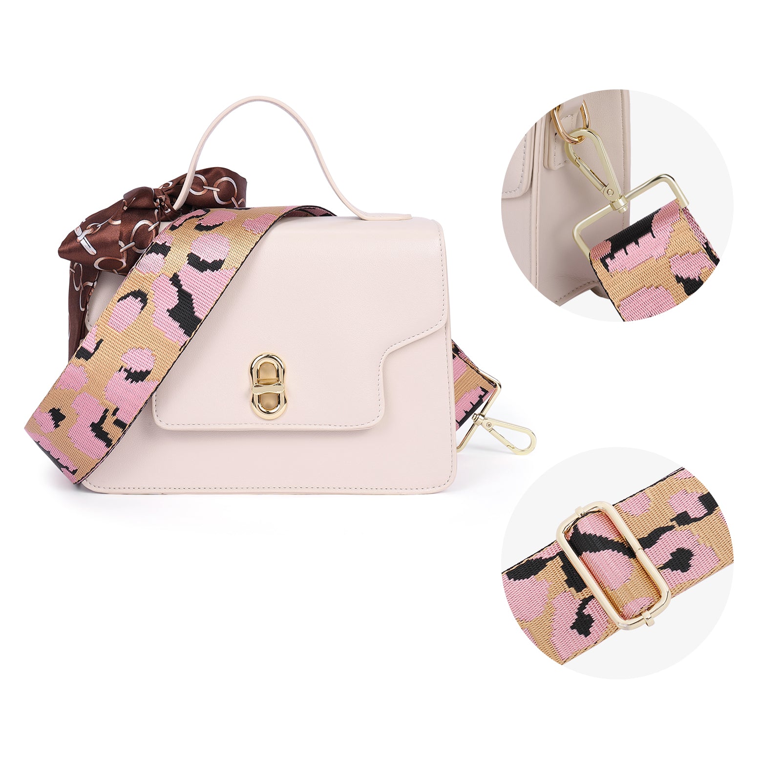 CLUCI Wide Purse Strap Crossbody Purses Adjustable Replacement Shoulder Handbag Strap
