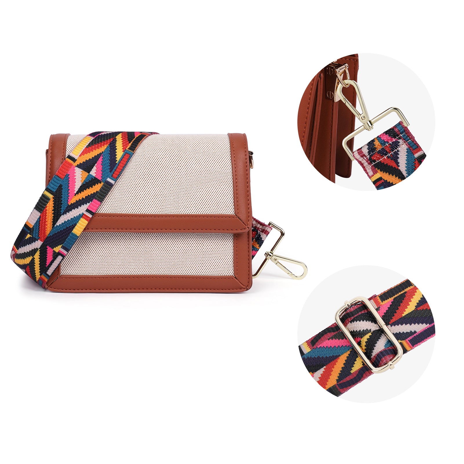 CLUCI Wide Purse Strap Crossbody Purses Adjustable Replacement Shoulder Handbag Strap