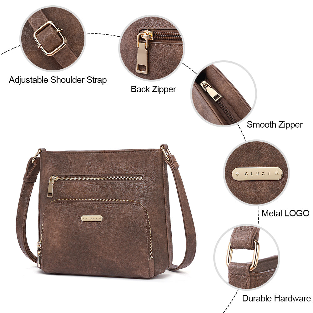 Amos Vintage Patchwork Crossbody Bag