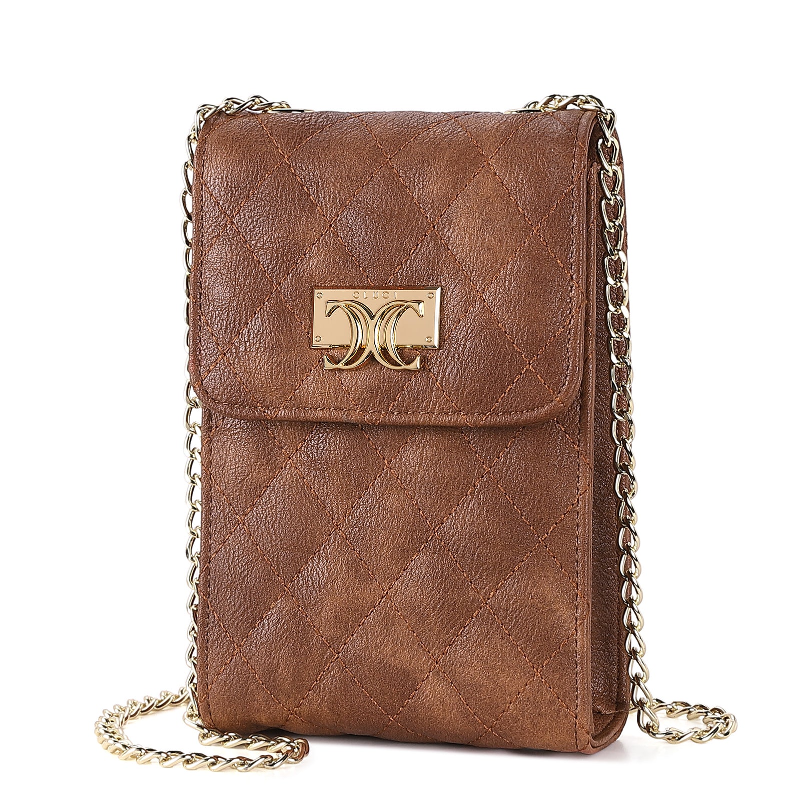 CLUCI Crossbody Cellphone Purse for Women Trendy Phone Wallet Flap Case Small Bags Satchels Wallet with Adjustable Straps