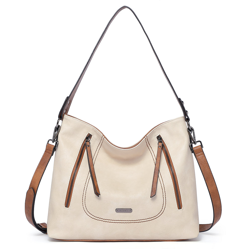 CLUCI Handbags for Women Leather Designer Hobo Tote Vintage Purses Ladies Crossbody Shoulder Bag