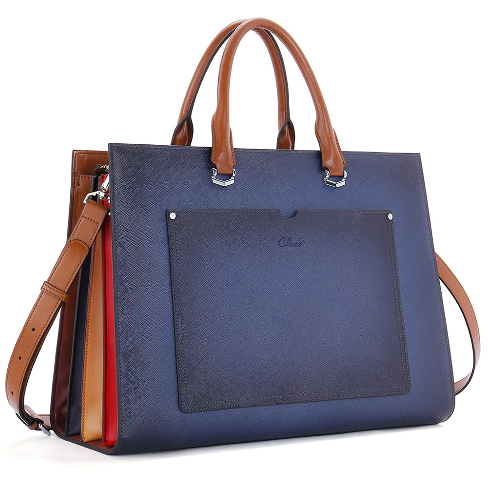 Lauren Refined Leather Briefcase For Women For Daily Use