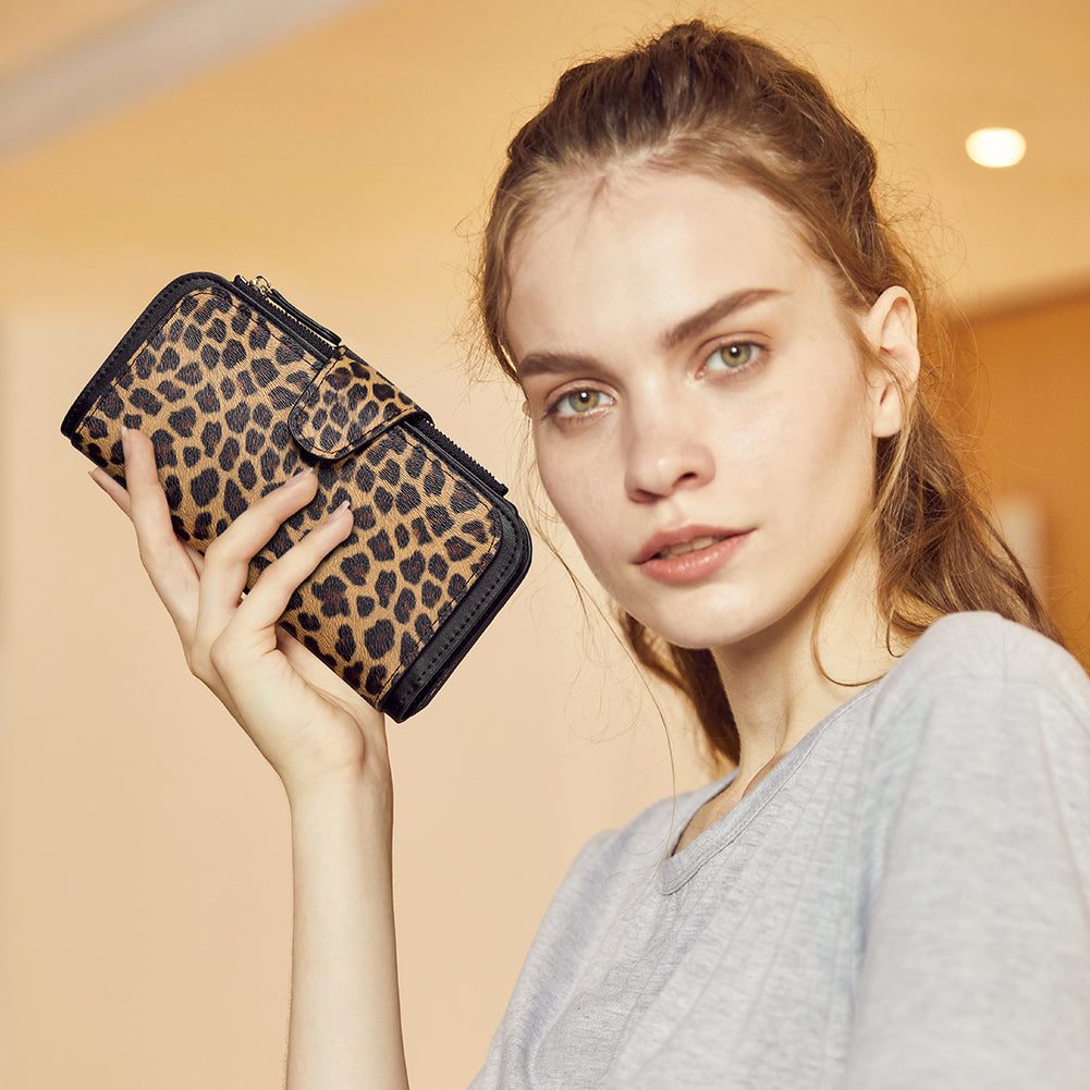 Cathy Luxury Women's Vegan Leather Wallet With Zipper