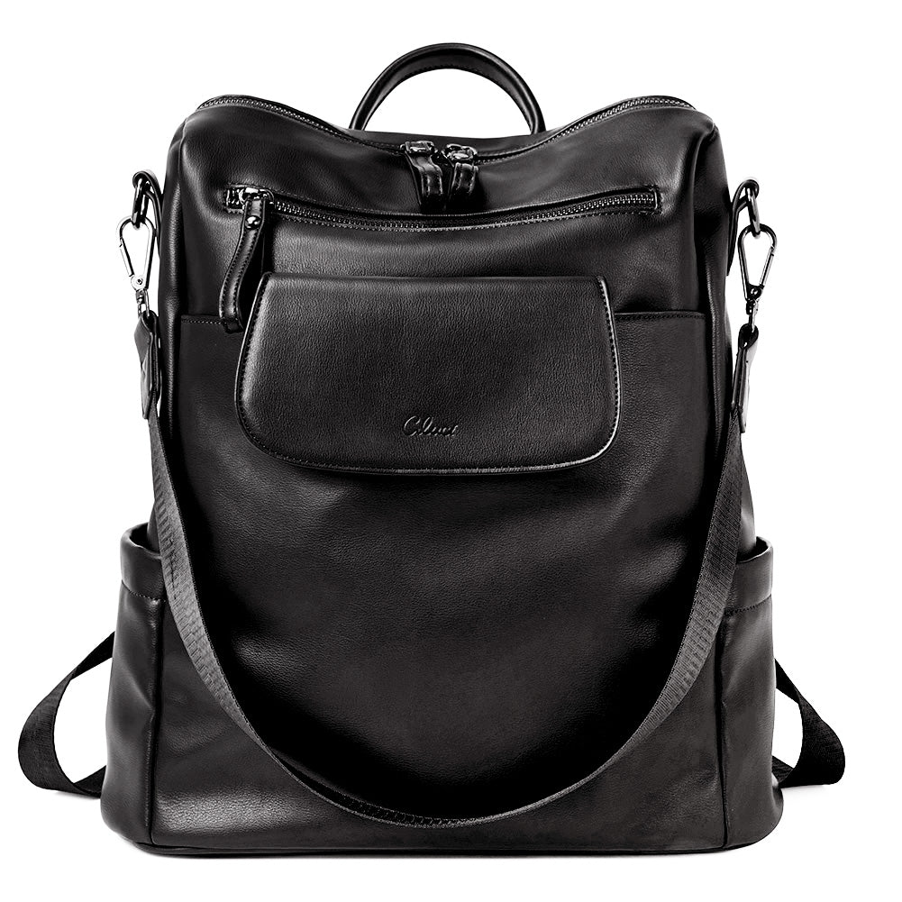 Greene Vegan Leather Travel Backpack Switchable Shoulder Bag
